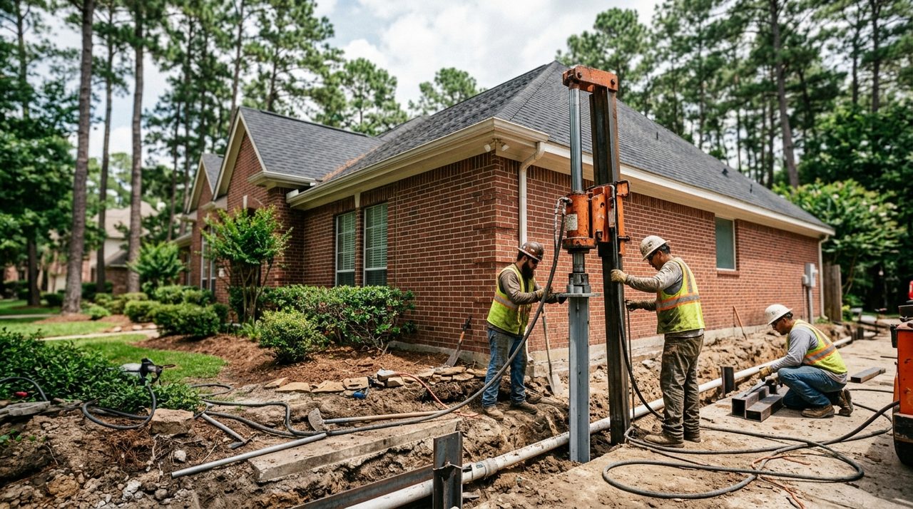 Foundation Repair serving The Woodlands, TX