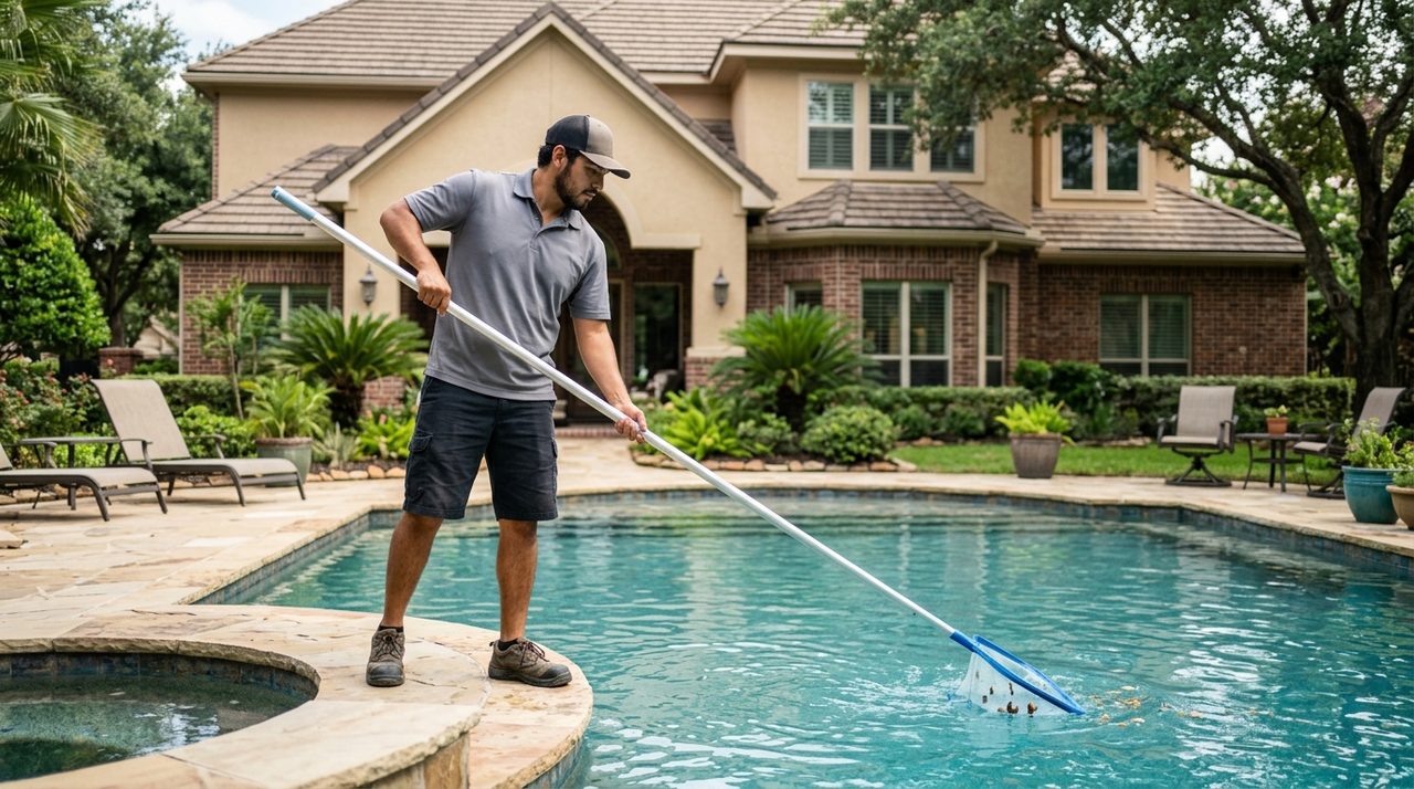 Pool Cleaning serving Sharpstown